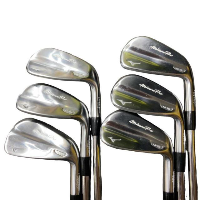 【中古】 ミズノ Mizuno Pro M-15 6S アイアンセット IR 純正特注シャフト (フレックスS) メンズ 男性用 右利き 右用 Cランク ゴルフクラブ 95,595円