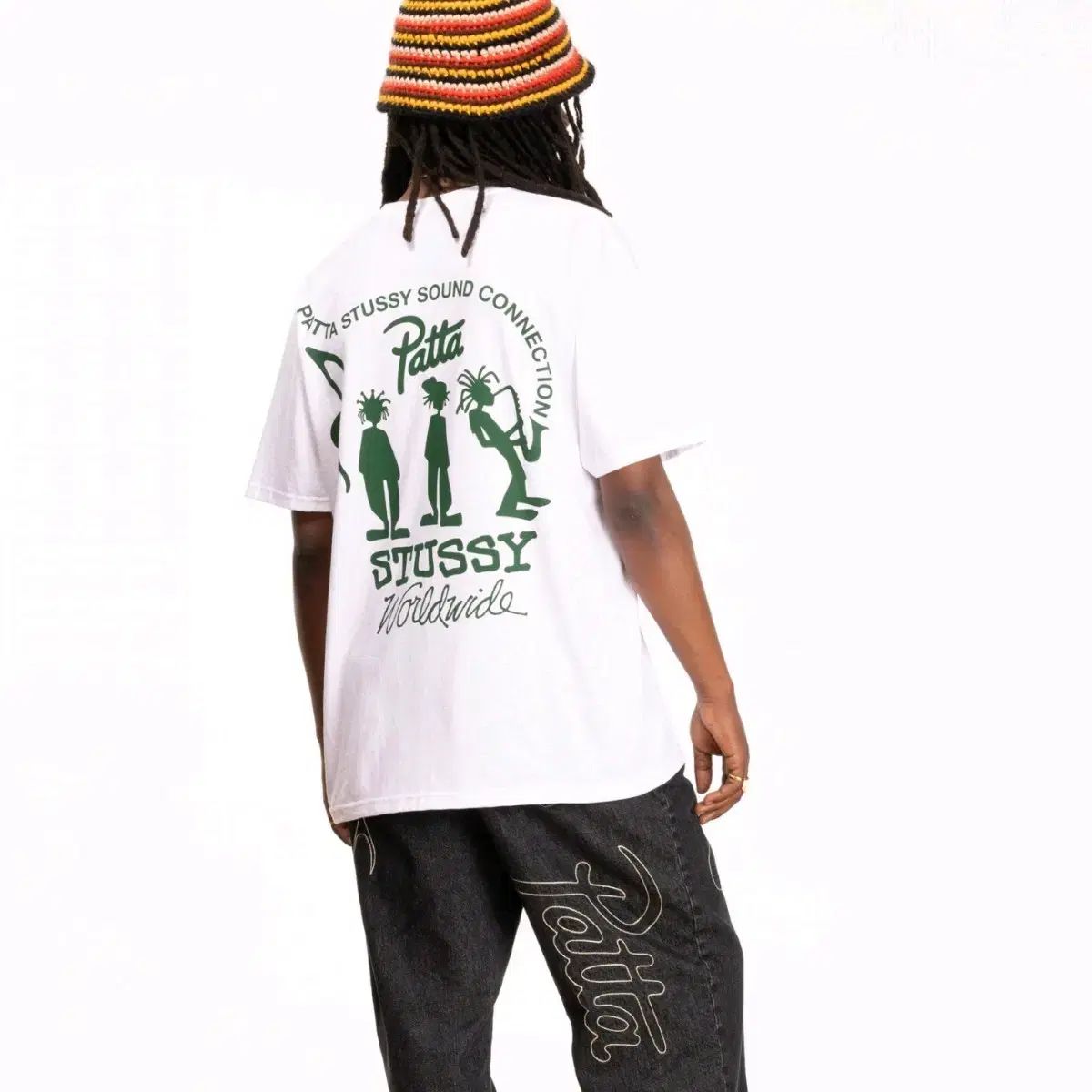 新品 XL STUSSY x patta THE SOUNDコネクション 半袖Tシャツ 393843 patta