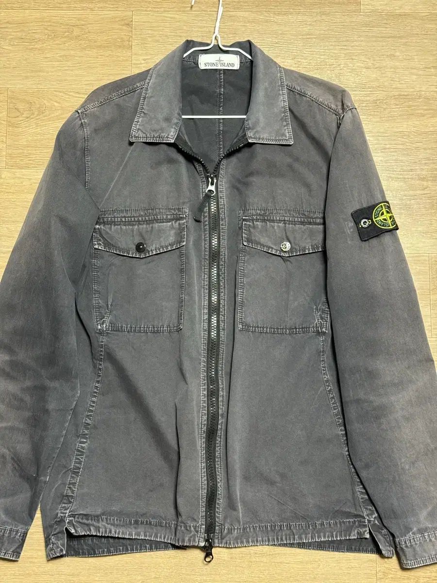 STONE ISLAND 21FW オールドエフェクト シャツ ブラック L