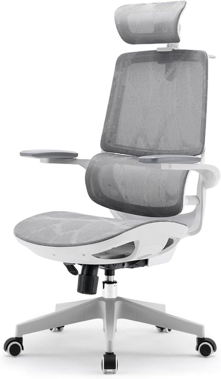 SIHOO M59AS オフィスチェア 椅子 デスクチェア 3D跳ね上げ式アームレスト 3Dヘッドレスト 自動適応ランバーサポート 約120°ロッキング M59AS (ブラック（座面拡大）)