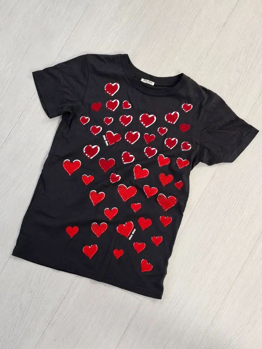 ミュウミュウ MIU MIU ハートTシャツ