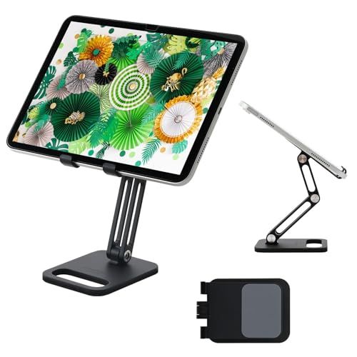 NOMAD DESK iPad スタンド タブレット 軽量290g 多彩な変形 関節硬さ調節 ガチガチ安定 12.9インチタブレット対応 15.6インチモバイルモニター対応 折りたたみ式 アルミ合金 iPhone スマホ 液タブ Switch 238a7233