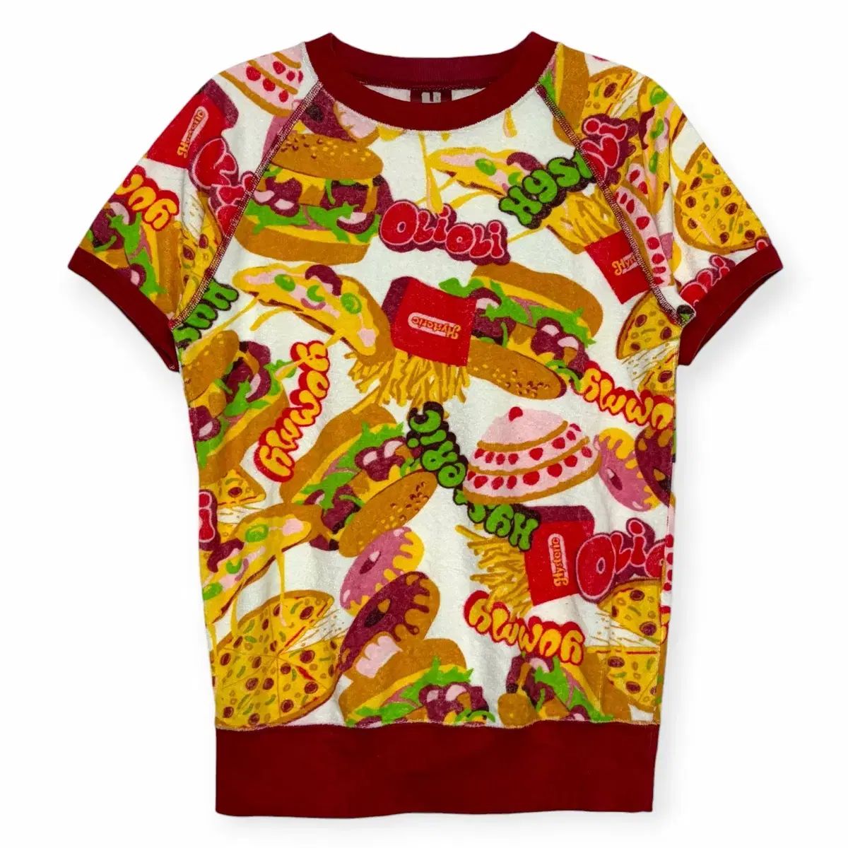 HYSTERIC GLAMOUR(ヒステリックグラマー) ハンバーガー パータン 半袖 スウェットシャツ スウェット Tシャツ