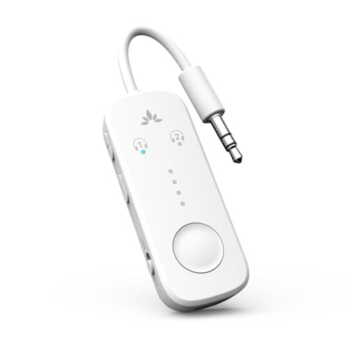 Avantree Relay ? 飛行機用 Bluetooth トランスミッター 2台同時接続、25時間再生、aptX Adaptive & HD対応オーディオトランスミッター、Qualcommチップ搭載、AirPods/ワイヤレスイヤホン/ 8255bb59