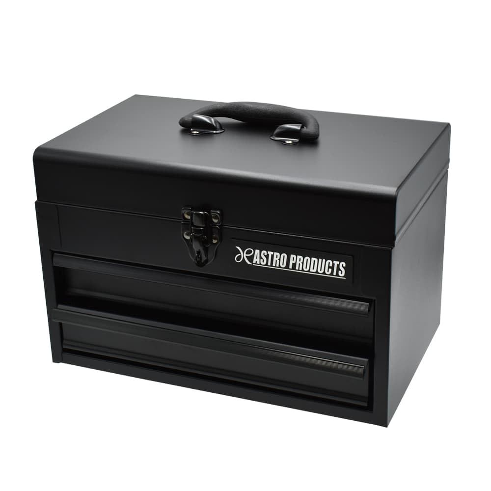 アストロプロダクツ コンパクトツールボックス 2段 マットブラック CTB142 | 工具箱 ツールボックス 収納ケース 工具 整備道具 小物入れ 蓋内側収納・引き出し2段 マットカラー/ d9d2a2ef