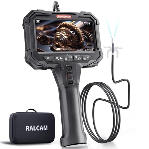 Ralcam ファイバースコープ先端可動式 5インチ液晶内視鏡 6.2mm極細防水スコープカメラ 自動車エンジン・配管・機械検査用so d9918cd2