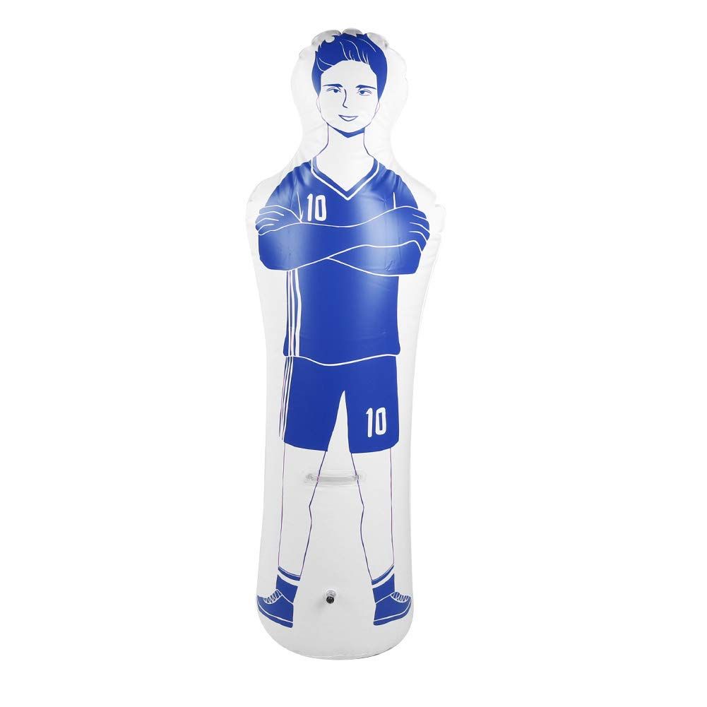 新品 VGEBY サッカー トレーニング ダミー 40 X 160 Cm インフレータブル サッカー ダミー ゴールキーパー フリーキック ディフェンダー ウォール ゴールキーパー ディフェンダー トレーニング用 (青)