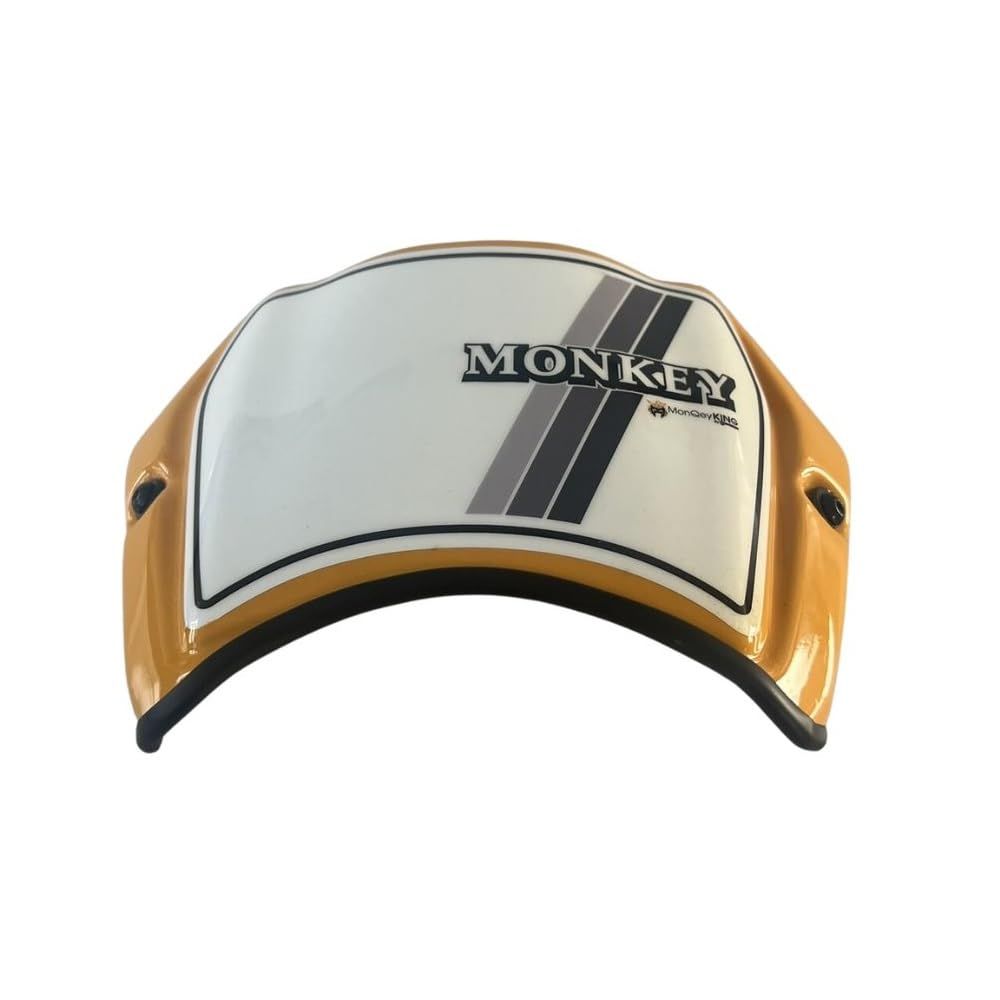 新品 MonQeyKing ホンダ モンキー125用メーターバイザー / Meter Visor Windshield For Honda Monkey125 JB02 JB03 (Yellow)