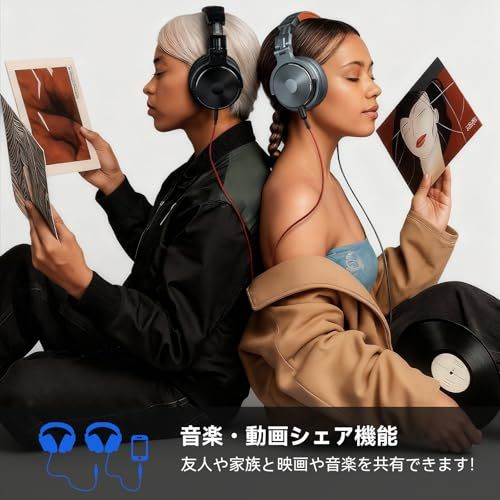 OneOdio Pro50 ハイレゾ ヘッドホン 有線 50mmドライバー プロフェッショナル モニターヘッドホン DJ用 密閉型 スタジオ用/楽器練習/ミキシング/TV視聴/映画鑑賞 (黒)ma 00327b93 OneOdio Pro50 ハイレゾ ヘッドホン 有線 50mmドライバー プロフェッショナル モニターヘッドホン DJ用 密閉型 スタジオ用/楽器練習/ミキシング/TV視聴/映画鑑賞 (黒)ma 00327b93