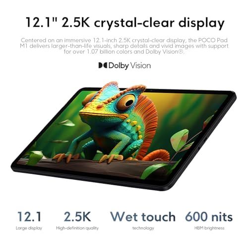 Xiaomi POCO Pad M1 8GB+256GB 12.1インチ クリスタル大画面 Snapdragon 7s Gen 4搭載 2.5K解像度 120Hz高リフレッシュレート 12000mAh大容量バッテリー 33W急速充電 27Wリ 4b5c9e7c