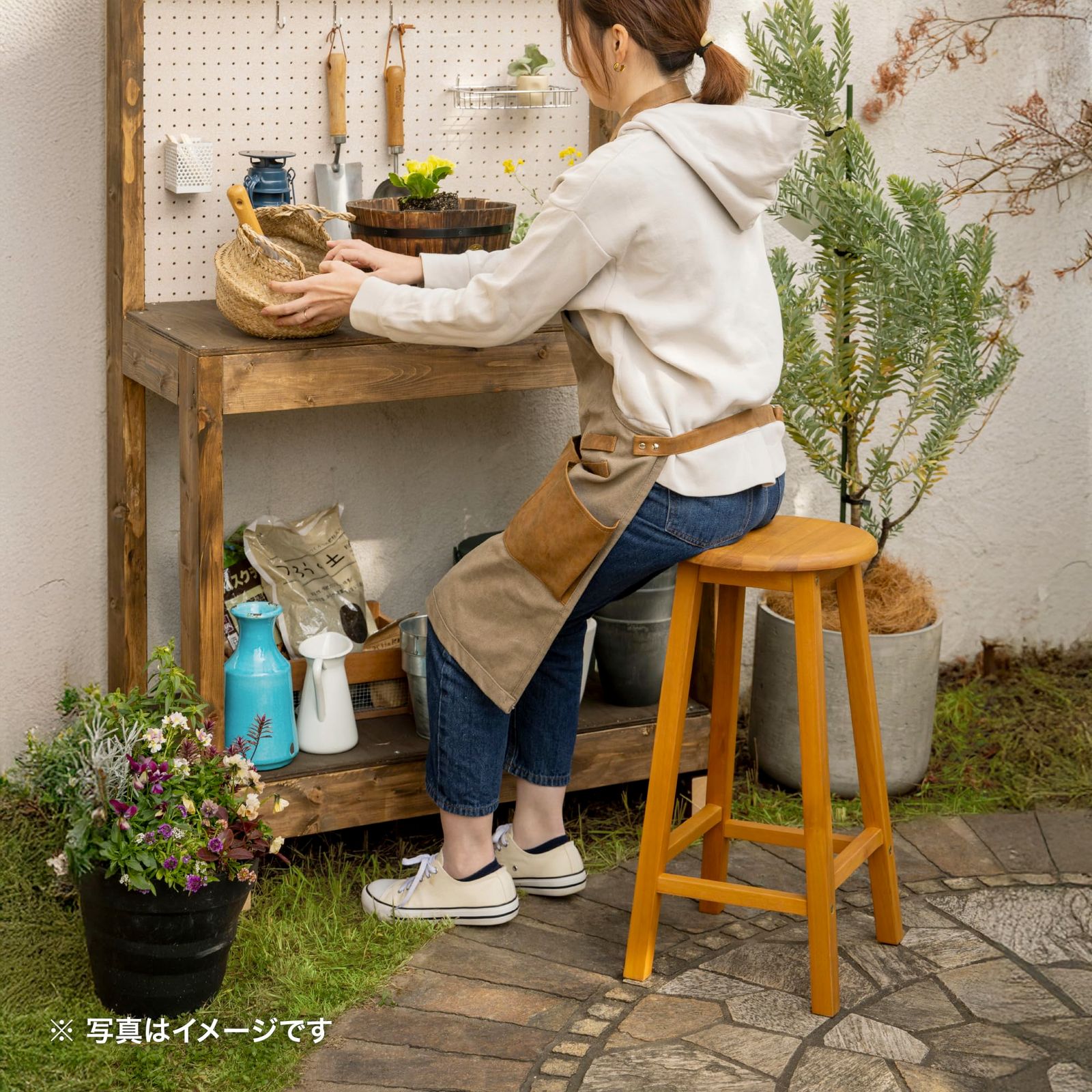 新品 タカショー ガーデンテーブル 屋外 マリーウッド ハイスツール チーク ホッとする空間 天然木のぬくもり リラックスできる癒し空間 天然木 チーク材 MWF-26HC