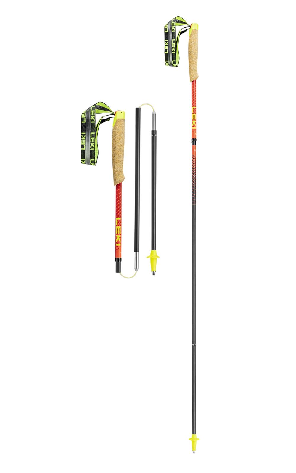 新品 レキ(LEKI) ポール アルファトレイル FX.ONE SUPERLIT レッド(220) 1300528