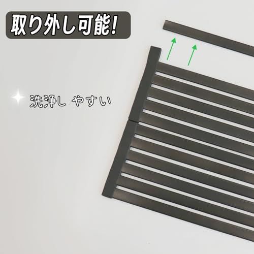 新品 ママ倉 食器水切りラック 調理台 32~60cm選択可能 52cm キッチン 収納 ステンレス スチール 台所 水切りラック シンク上 食器乾燥ラック ガングレー 二つ折り