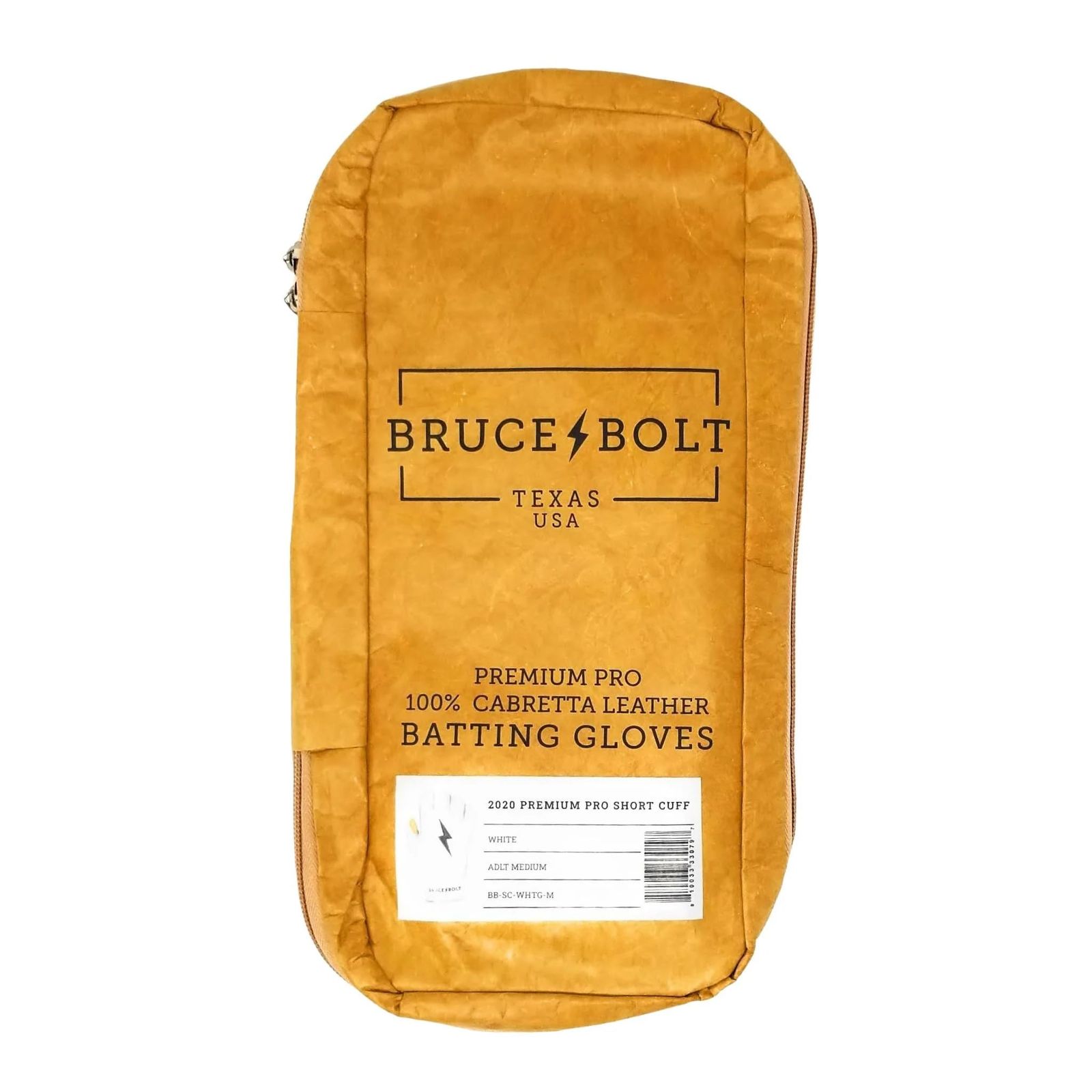 新品 BRUCE BOLT バッティンググローブ オリジナルシリーズ ショートカフ ホワイト 野球 グローブ ミディアムサイズ