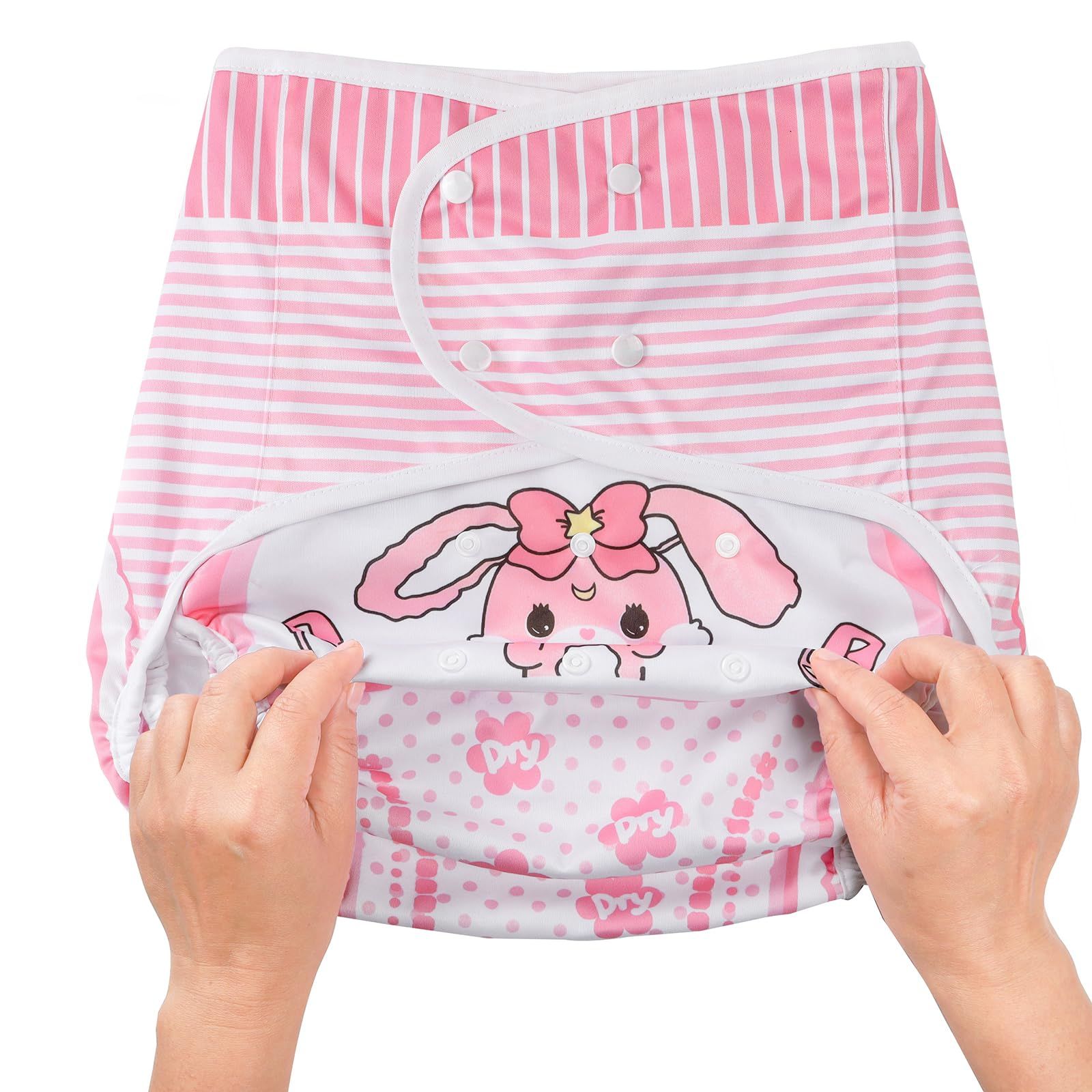 新品 LittleForBig大人用布おむつカバー 可愛い絵柄【うさぎ】調節可能なウエストと長さ スナップ付 漏れ防止 通気性 洗濯可 S 新品 LittleForBig大人用布おむつカバー 可愛い絵柄【うさぎ】調節可能なウエストと長さ スナップ付 漏れ防止 通気性 洗濯可 S