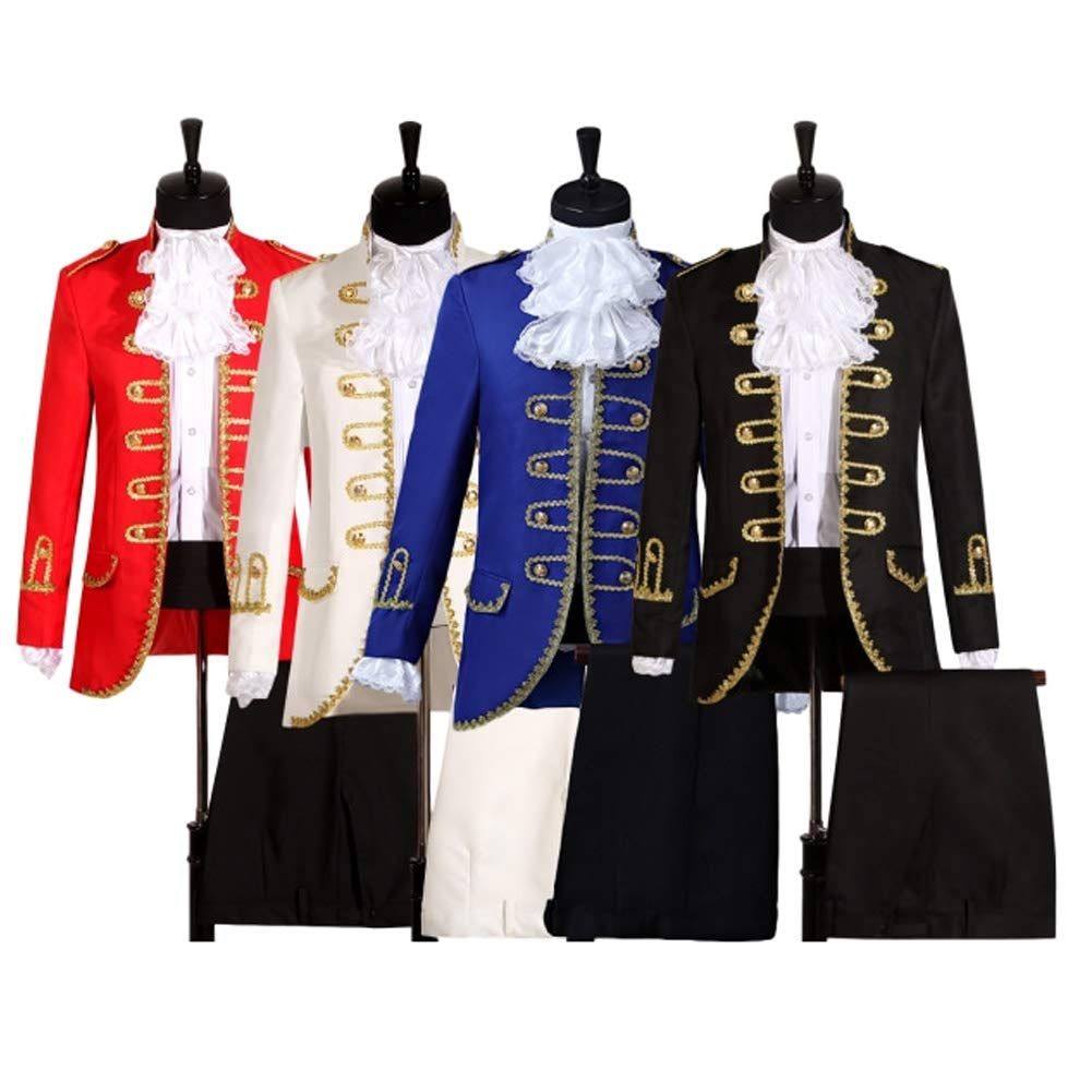 新品 Yorkfine 演出服 王子様 貴族 衣装 メンズ 宮廷服 中世 大人 Lomohanaga演奏会 撮影用 舞台ステージ衣装 演劇オペラ声楽 貴族服装 ヨーロッパ 公爵 宮廷服 男性用スーツ 5点セット コスプレ衣装 クリスマス仮装 ハロウィン衣装