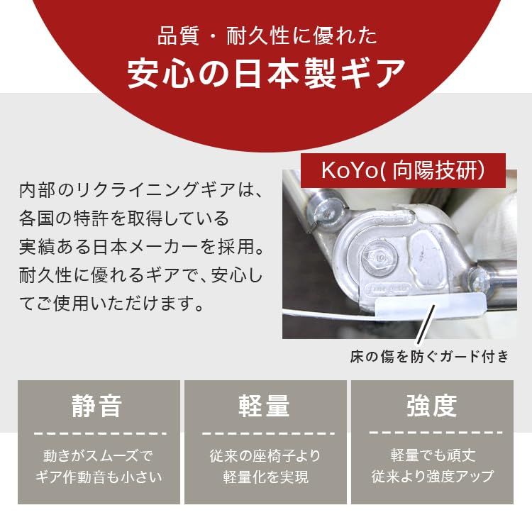新品 WEIMALL 座椅子 リクライニング 肘掛け付き 14段階 ハイバック ファブリック 折りたたみ コンパクト 高齢者 1人掛け 日本製ギア クッション付き 通常タイプ・ブラック FGC005BK