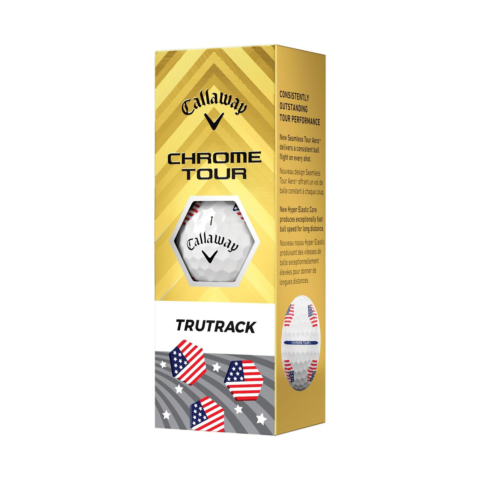 キャロウェイ(Callaway) ゴルフボール CHROME TOUR 24 TRUTRACK USA 4ピース構造 USAトゥルートラック・ホワイト キャロウェイ(Callaway) ゴルフボール CHROME TOUR 24 TRUTRACK USA 4ピース構造 USAトゥルートラック・ホワイト