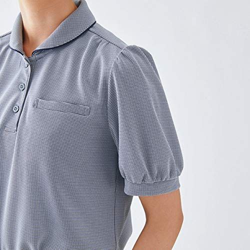 新品 [カーシーエンジョイ] ENJOY ESP781 COOL HOUND'S TOOTH ポロシャツ グレーチェック M