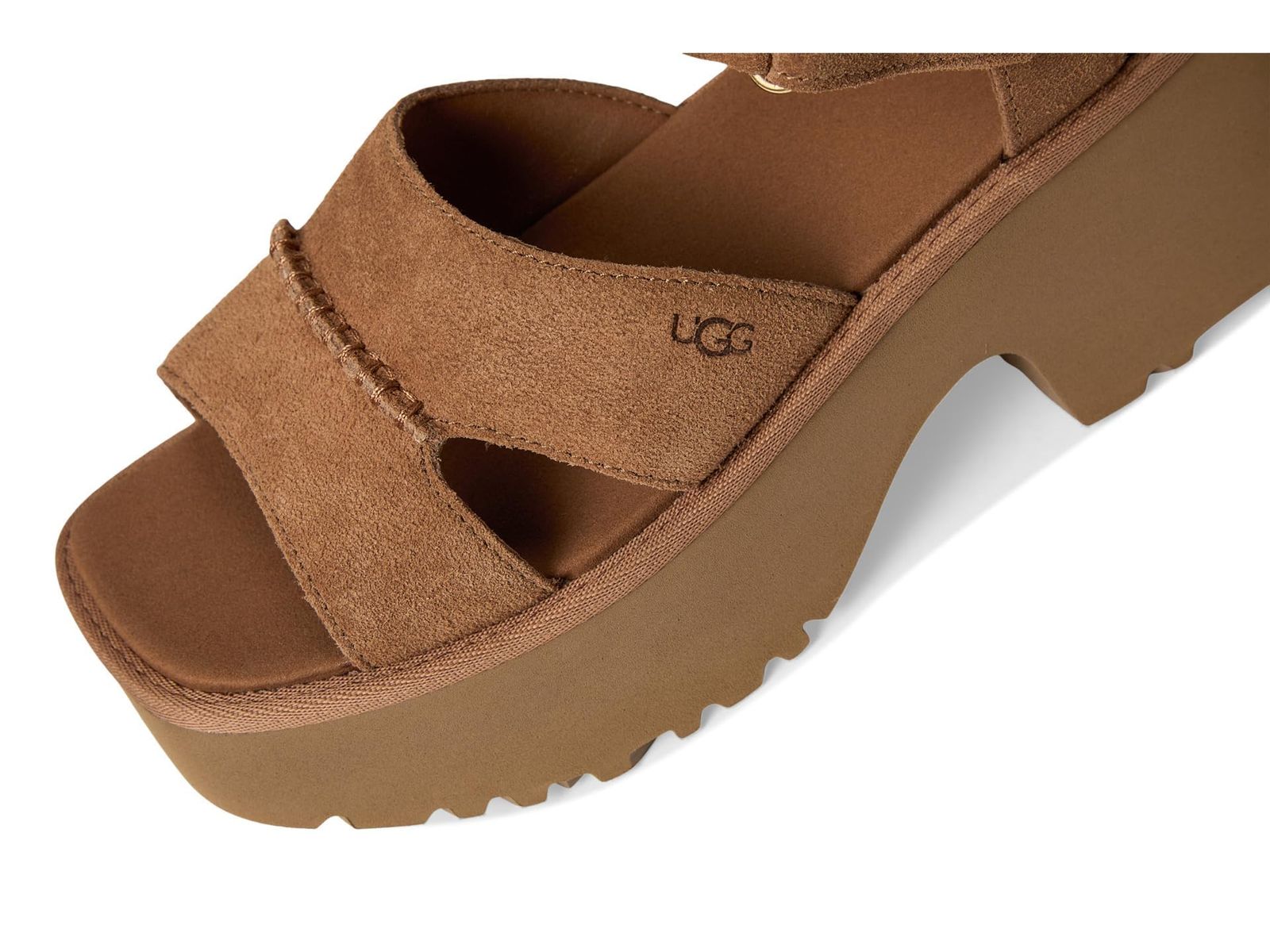 新品 UGGレディースニューハイツアンクルストラップサンダル チェスナット 25.0 cm 新品 UGGレディースニューハイツアンクルストラップサンダル チェスナット 25.0 cm