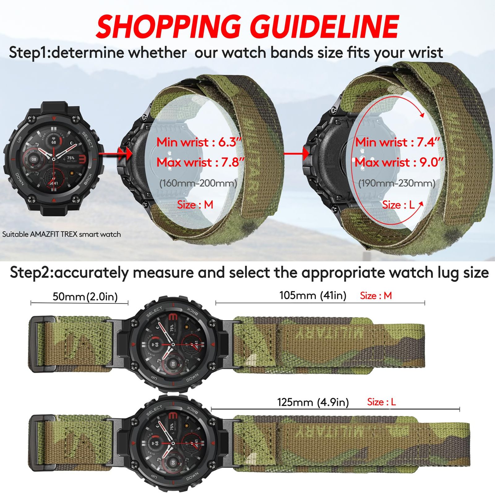 新品 Hemsut 時計バンド Huami Amazfit T-Rex/T-Rex 2/T-Rex Pro/T-Rex Ultra用バンド カモフラージュ柄デザインスマートウォッチバンド 新品 Hemsut 時計バンド Huami Amazfit T-Rex/T-Rex 2/T-Rex Pro/T-Rex Ultra用バンド カモフラージュ柄デザインスマートウォッチバンド