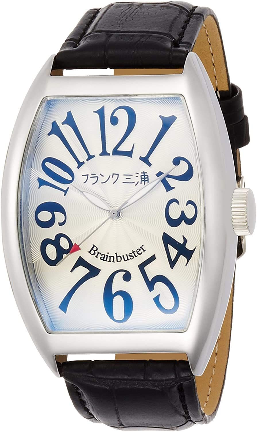新品 [フランク三浦]FRANKMIURA 腕時計 六号機 マグナム 革ベルト ホワイト FM06K-W メンズ