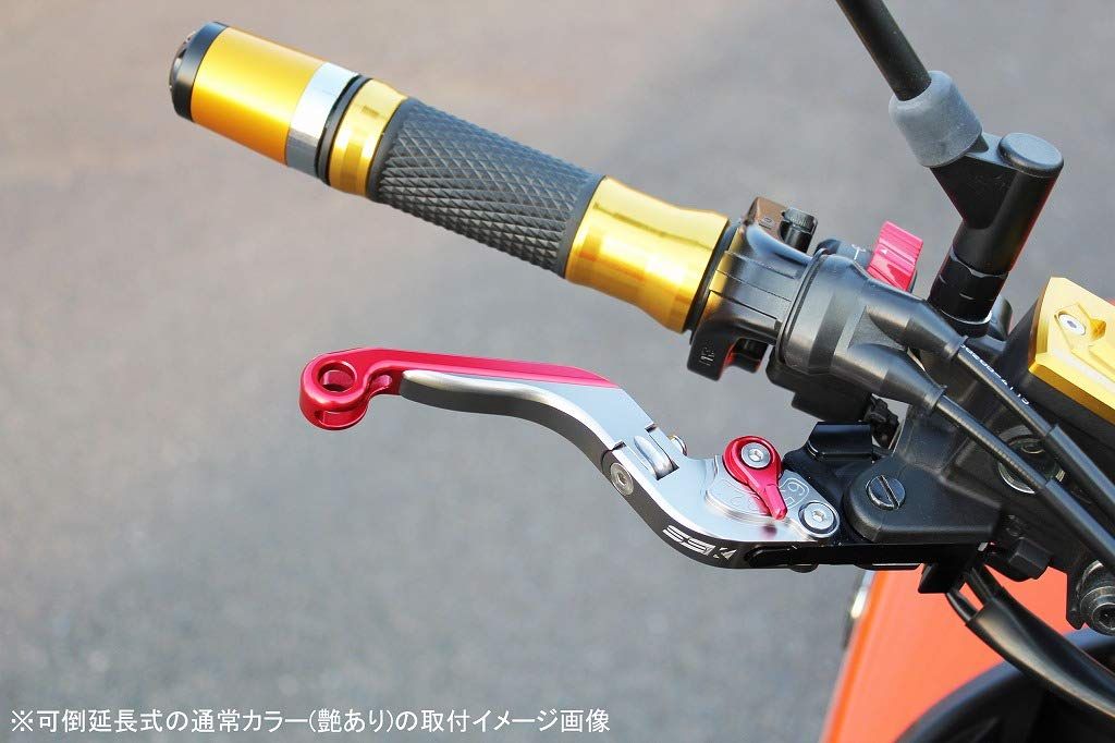 新品 SSK スピードラ アジャストレバーセット 可倒延長式 レバー本体カラー:ゴールド アジャスターカラー:ブルー エクステンションカラー:チタン SUZUKI GSX-S125/GSX-R125 2017-2019