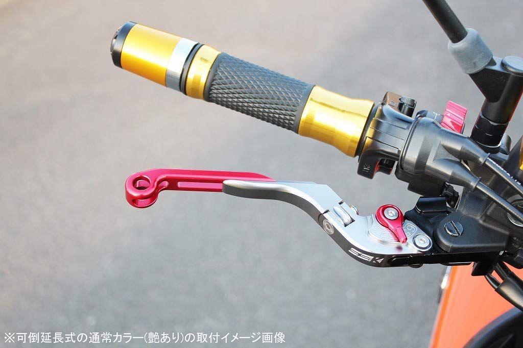 新品 SSK スピードラ アジャストレバーセット 可倒延長式 レバー本体カラー:ゴールド アジャスターカラー:ブルー エクステンションカラー:チタン SUZUKI GSX-S125/GSX-R125 2017-2019