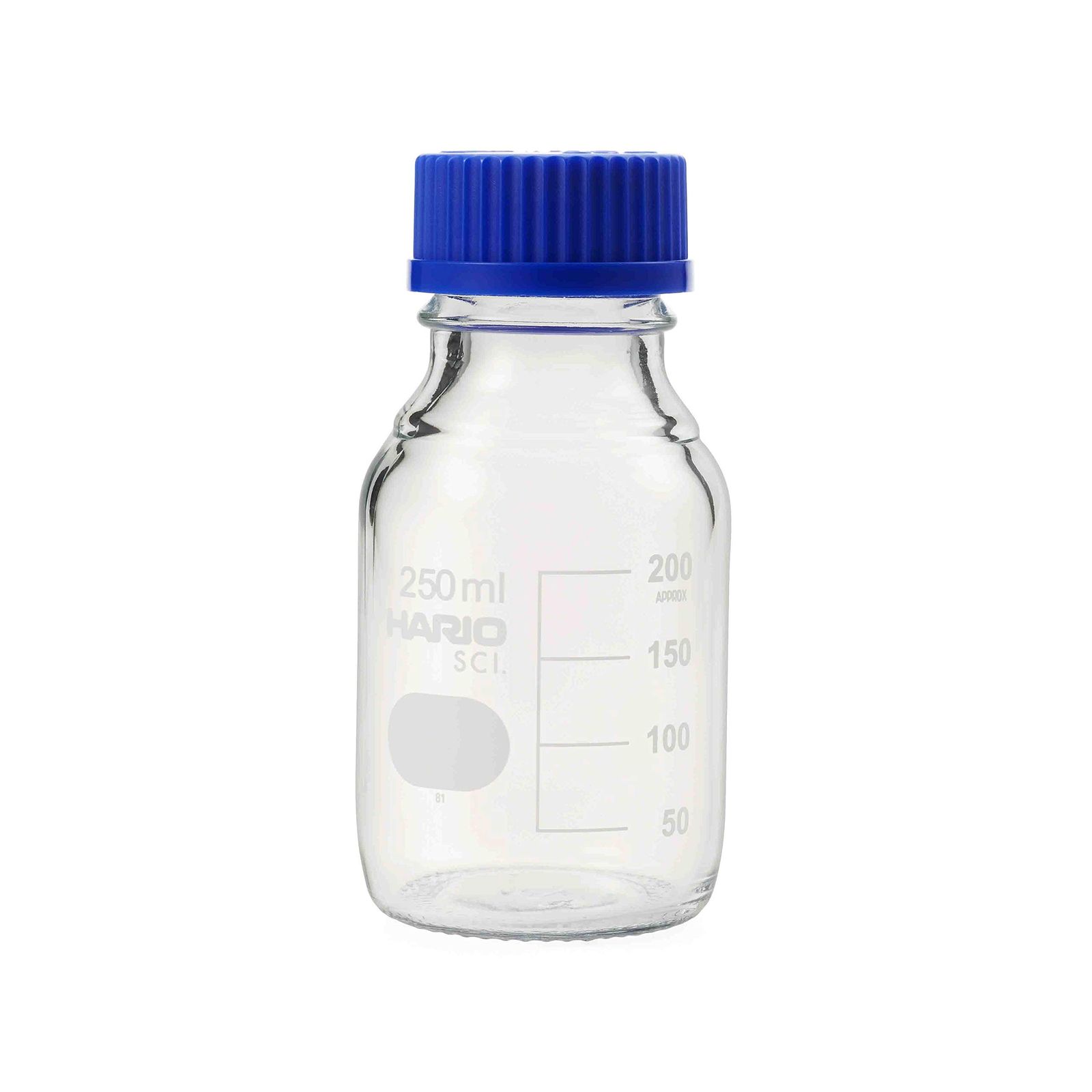 新品 HARIO 耐熱ねじ口瓶(メジュームビン) フタ・液切リング付 GL-45 250mL 10本入/63-1246-36