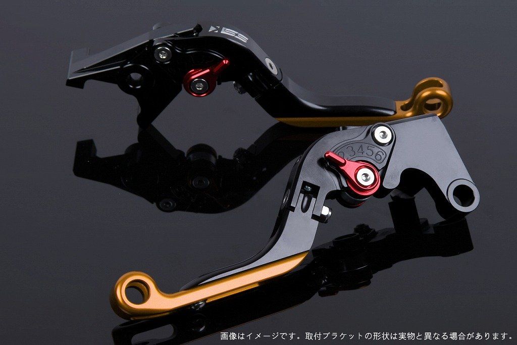 新品 SSK スピードラ アジャストレバーセット 可倒延長式 レバー本体カラー:ブラック アジャスターカラー:レッド エクステンションカラー:ゴールド YAMAHA XMAX