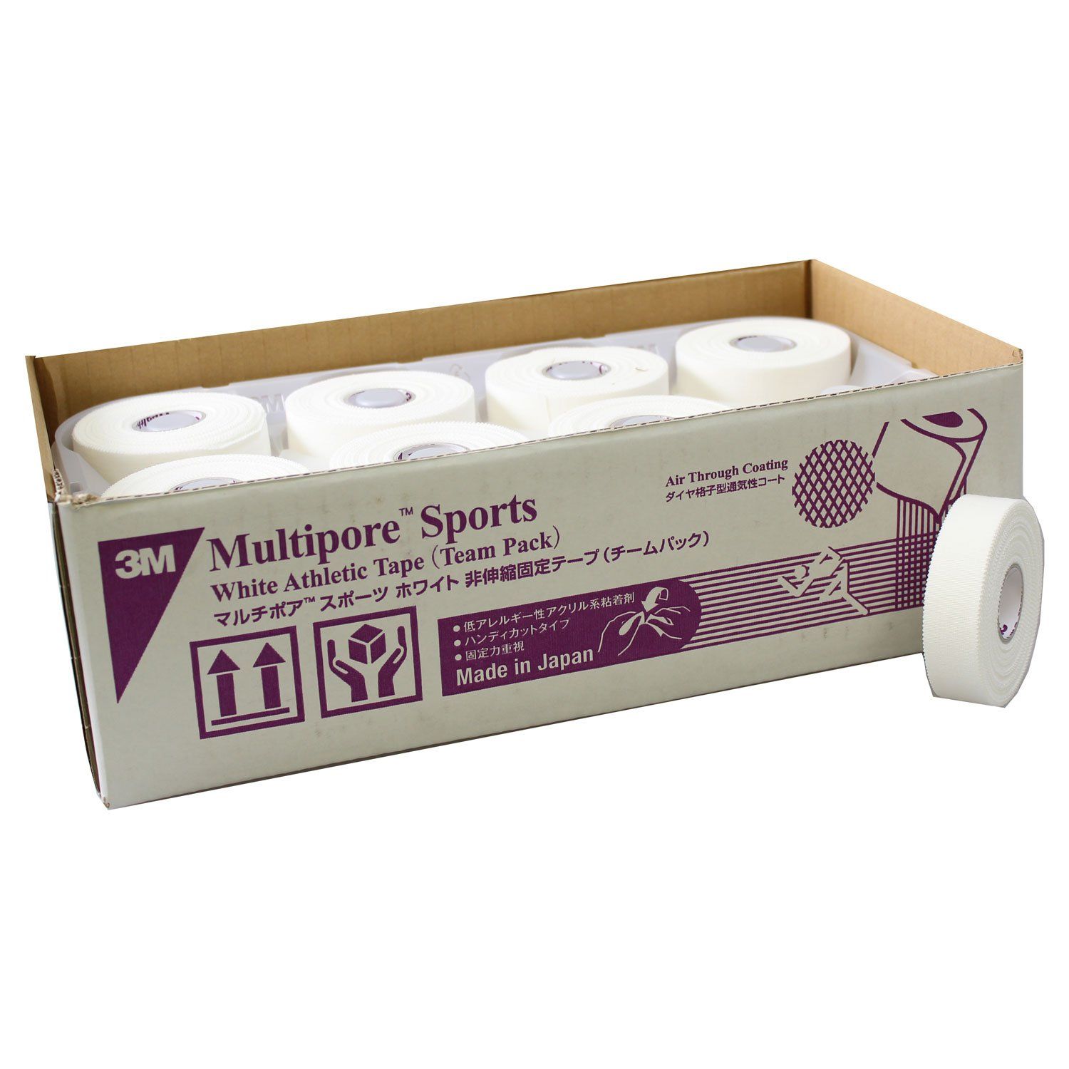 新品 3M(スリーエム) テーピング マルチポアスポーツ ホワイト 19mm 32巻 2980TP19