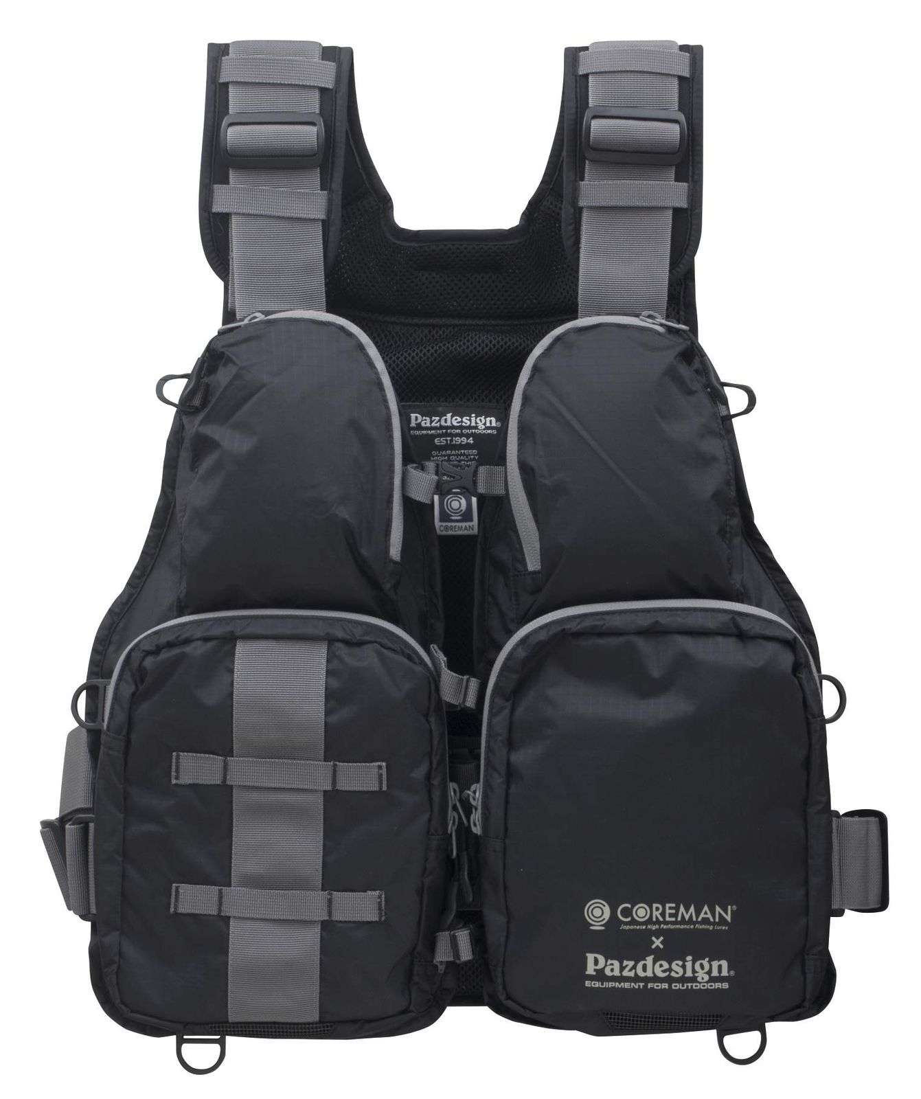 新品 パズデザイン スーパーライトベスト (SUPER LIGHT VEST) ブラックグレー SLV-024
