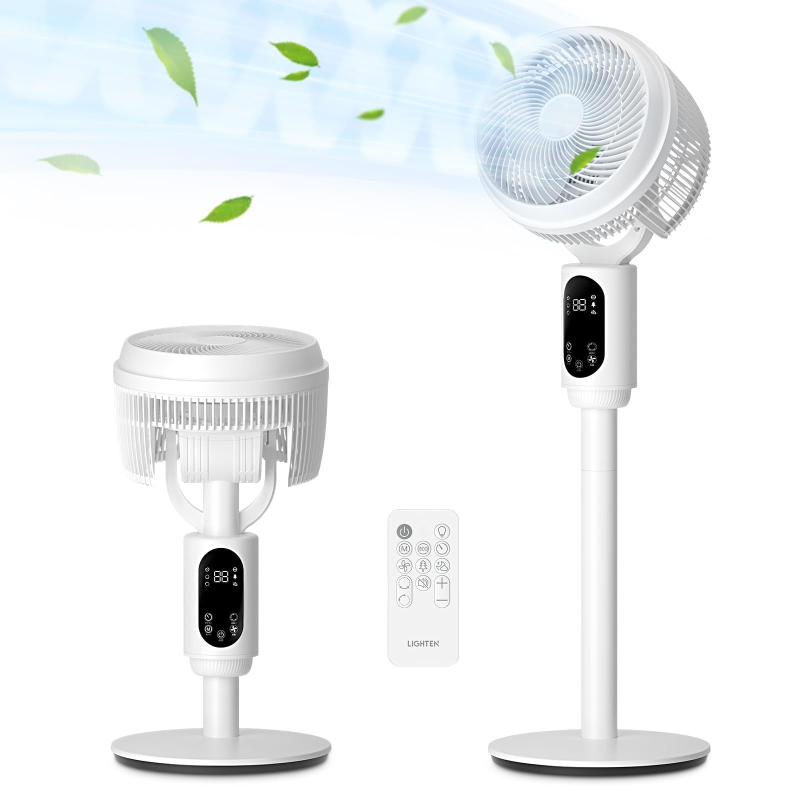 【ＮＥＸＴｅ ＰＬＵＳ】 サーキュレーター 扇風機「節電対策& 360度首振り」リビング扇風機 パワフル送風 3段階風量調節 4つモード サーキュレーター 静音 リモコン付き 省エネ せんぷうき 高さ調整可能 タイマー 換気 空気循環 部屋干 89b75bf6