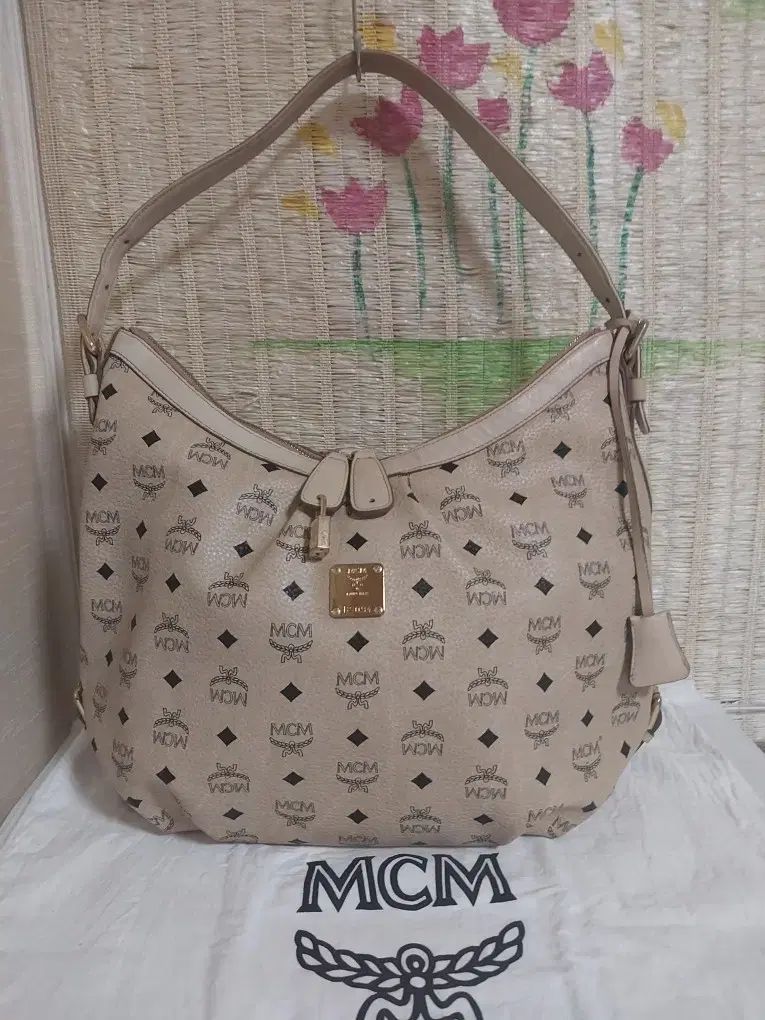 正規品) MCM HOBO BAG ショルダーバッグ ベージュ