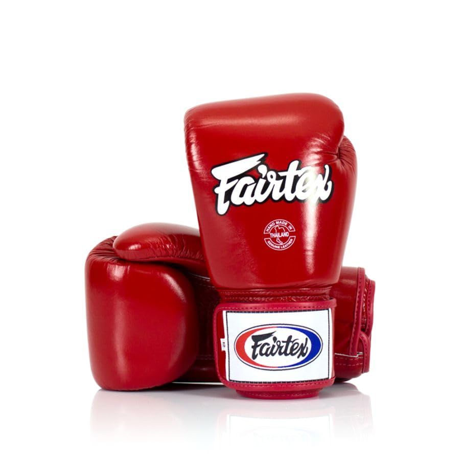 新品 Fairtex(フェアテックス)ボクシンググローブ BGV1 本革制 (16oz レッド)