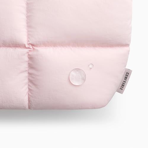 Comfyable Puffy エレクトロニクスオーガナイザー トラベルケース かわいいテックポーチ レディース メンズ ケーブル収納バッグ 充電器、電話、、コード、コンパクトテックアクセサリーポーチ、ライトピンクas 61fd4083