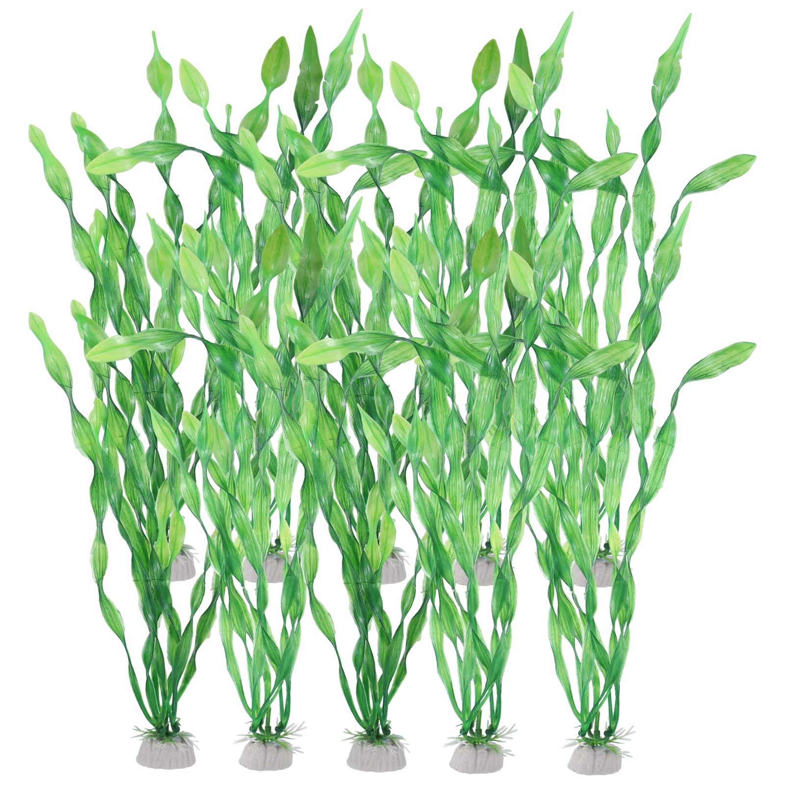 新品 VOCOSTE 水族館プラスチック植物 水槽プラント人工水生植物 ランドスペースプラント装飾用 緑 12 10個