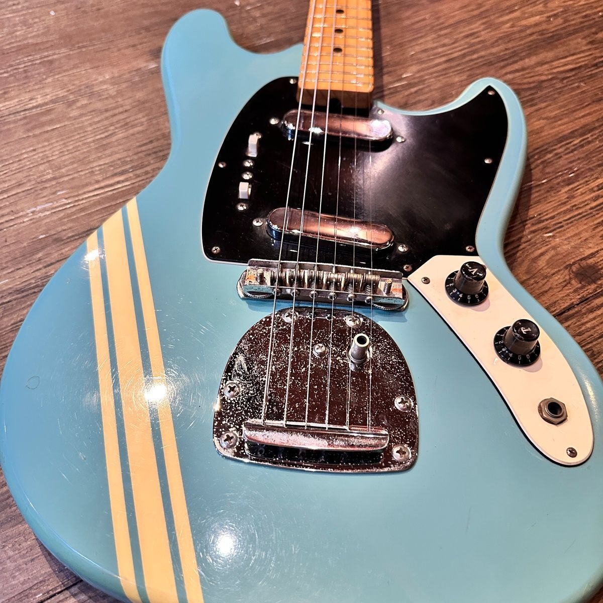 Founder Mustang Style Electric Custom Light Blue 1970年代 Electric