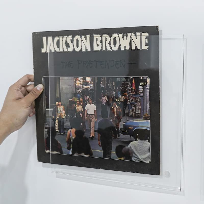 レコードラック アクリル製 透明 LP 壁掛け ウォールシェルフ棚 レコードィスプレイ マガジンラック レコード壁掛け 展示棚 簡単取付★m