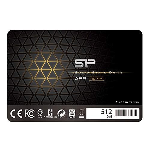 シリコンパワー512GB SSD 3D NAND A58 SLCキャッシュパフォーマンスブーストSATA III 2.5インチ内蔵SSD 7mm 512GBSS3A58A25ma 8319869d