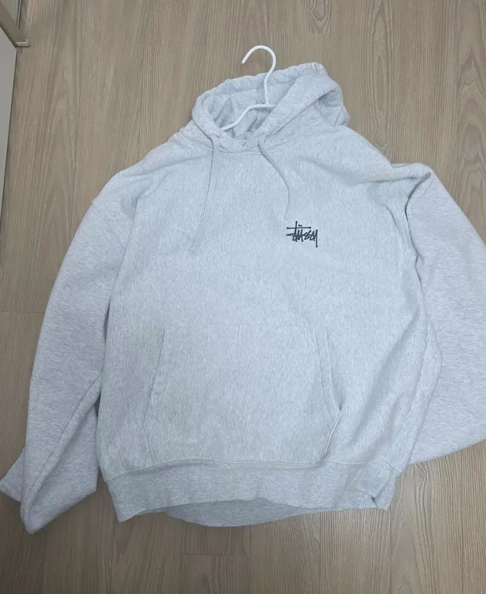 STUSSY フーディー Tシャツ アッシュヘザー XL