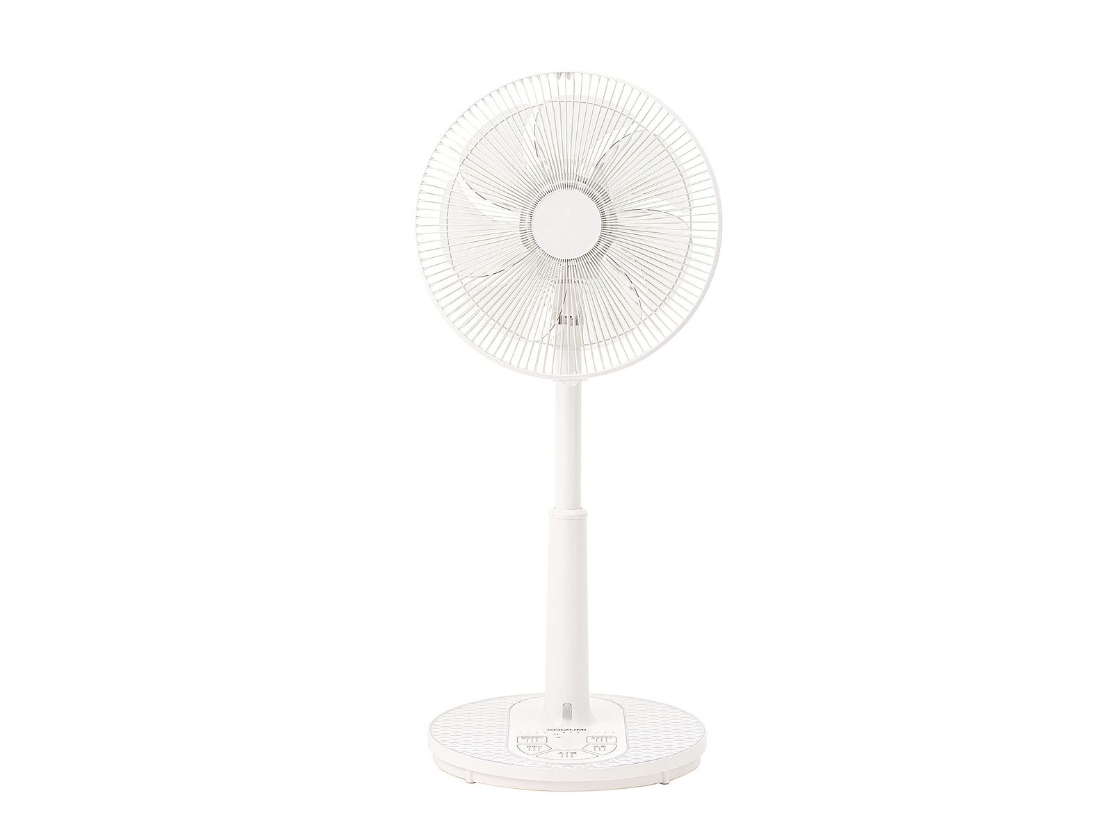 新品 コイズミ 扇風機 ACモーター リモコン付き 風量3段階 首振り オン/オフタイマー付き ホワイト KLF-3024/W