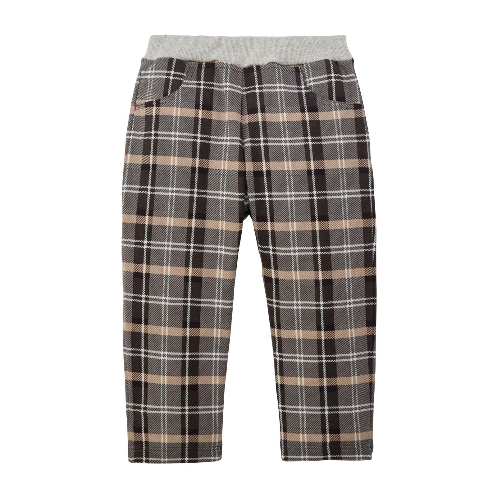 新品 [ミキハウス] WEB限定 チェックパンツ ロングパンツ ズボン チェック 男の子 女の子 ベビー キッズ 子供服 通園 通学 10-3230-144 90cm グレー