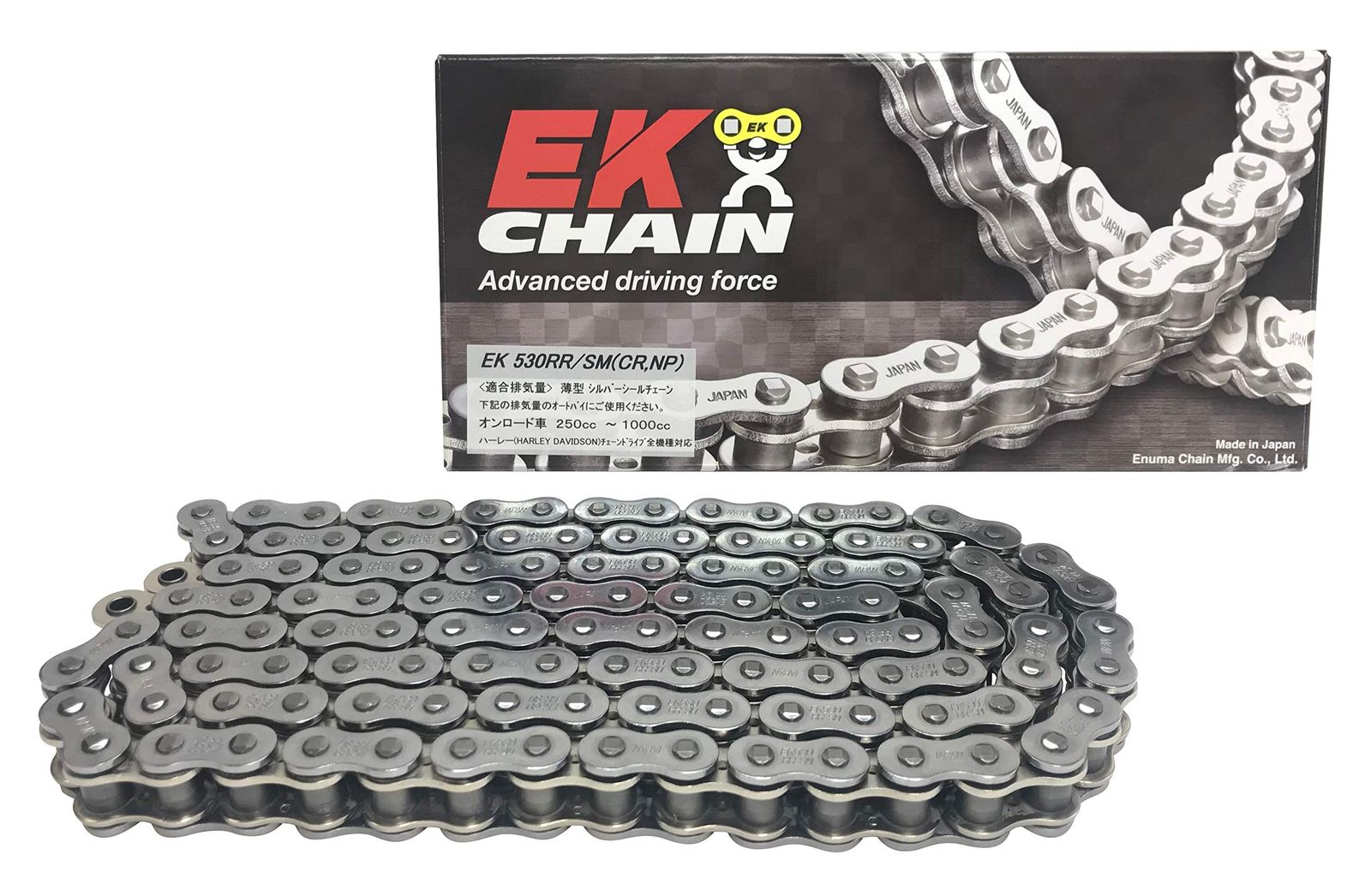 新品 EK(イーケー) SXリングシールチェーン 530RR/SM シルバー 140L 【カシメジョイント】
