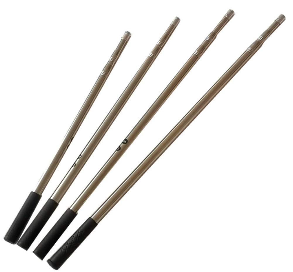 新品 TIYEP 伸縮ポール 釣り 伸縮ロッド 釣り竿 交換用 伸縮自在 ロング 伸縮棒 握りやすい 滑り止め グリップ 釣り用 (3M（4節）)