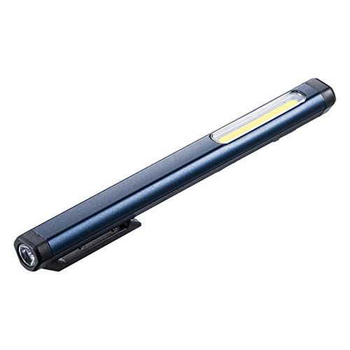 サンワダイレクト ペンライト LED 充電式 マグネット クリップ付き 最大300ルーメン 面発光＆ペン先発行 ワークライト 800-LED034(沖縄・離島の方発送不可）) aa09a83e