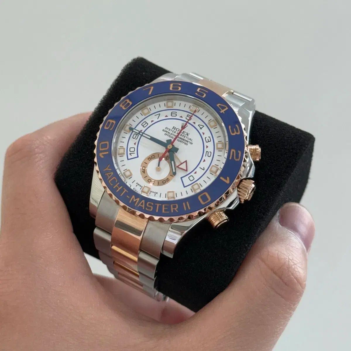 ROLEX ロレックス ヨットマスター2 コンビ 44mm ブルーハンド 116681