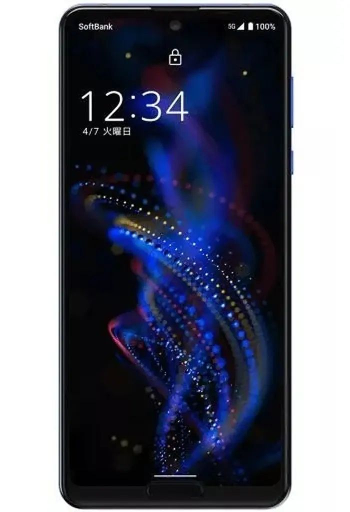 【中古】携帯電話 スマートフォン AQUOS R5G 256GB (Softbank/アースブルー) [908SH](状態：本体状態難)
