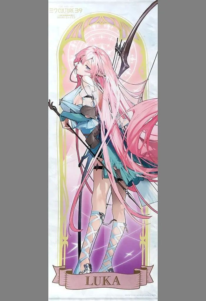 新品，大得価】 【中古】タペストリー 巡音ルカ WORLO 等身大