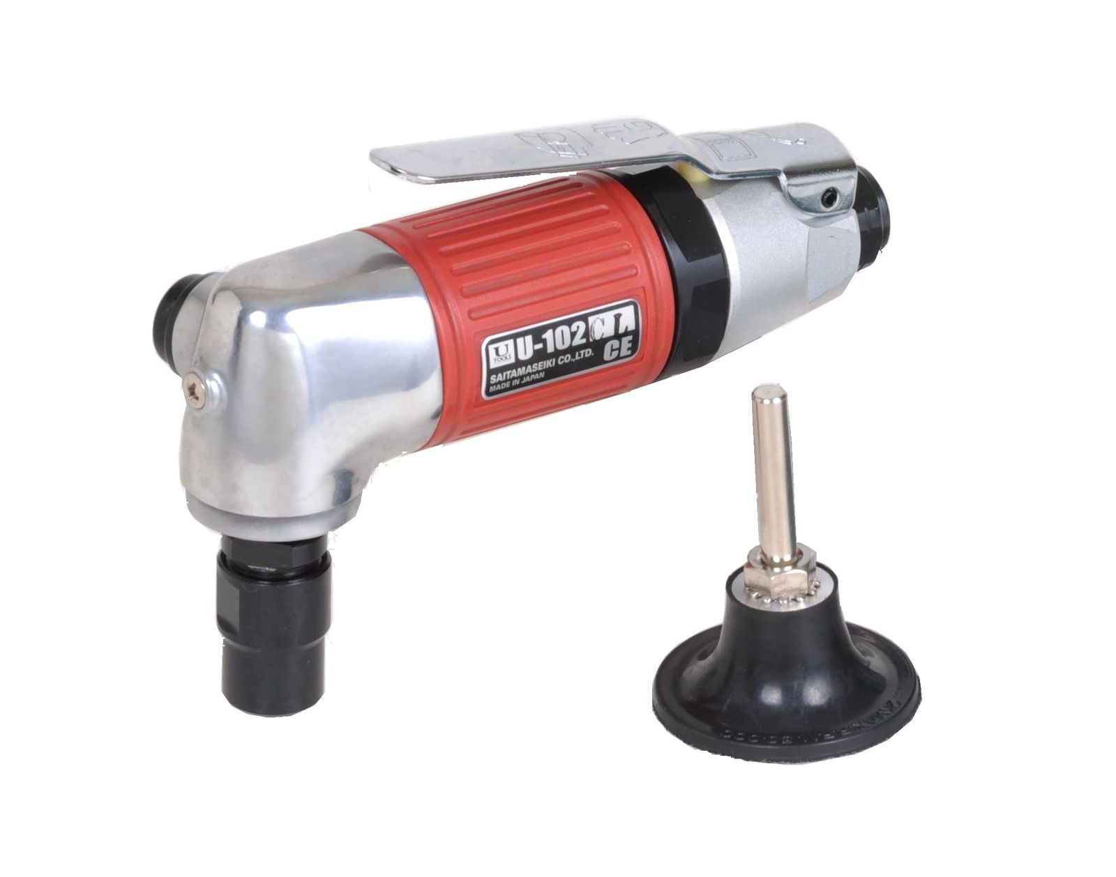 新品 埼玉精機 U-102CL ベビーアングルグラインダー レバー式 6mm軸式ワンタッチパッド